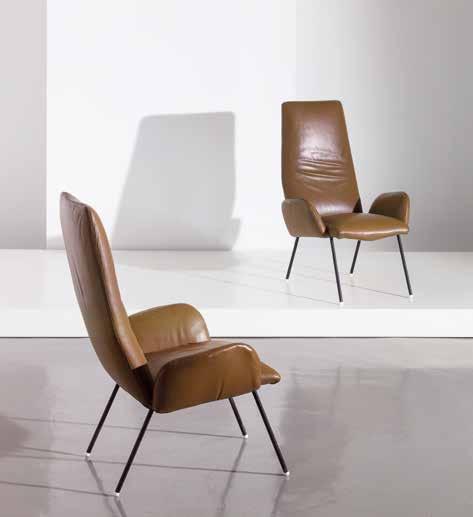 Arredamento n. 50, Gorlich, febbraio 1959 A PAIR OF ARMCHAIRS BY D.