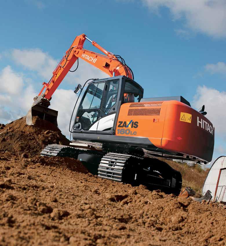 ZX160-5 PRESTAZIONI Il potente ZAXIS 160 è stato progettato per offrire un livello di prestazioni ineguagliato, ma con un consumo più ridotto di combustibile rispetto al suo predecessore.