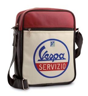 BORSA TRACOLLA Vespa Servizio Chiusura superiore e tasca frontale con zip.