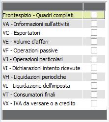 Anno collegamento quadri: (num. 4) Indica l anno di collegamento ai quadri del modello IVA per effettuare l elaborazione della Dichiarazione IVA.