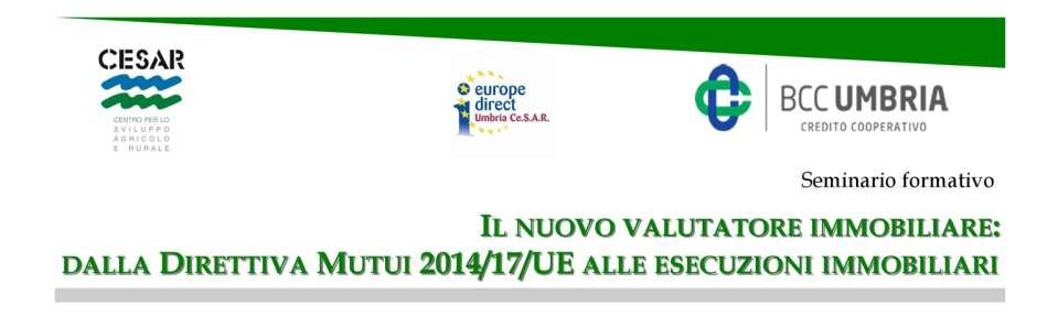 Relatore: Antonio Pierri Argomento: M etodi di St ima applicabili alle perizie in ambito bancario Università degli