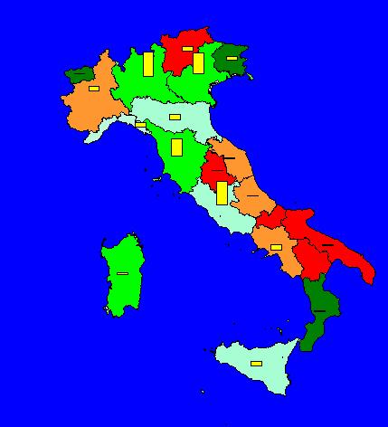 Stranieri in Italia Le entrate valutarie per regione 2007 Variazioni % su 2006 quota regione su totale Italia (colore e valori %sulla mappa) +15% -> +5 +15% 0 +5 % -10 0 % < 10%