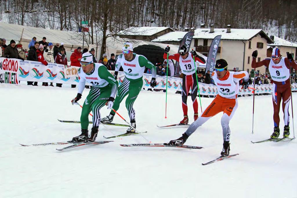 CROSSCOUNTRYINSIDE Quarta batteria con il valdostano Vierin (12) a fare l andatura seguito da Renato Pasini