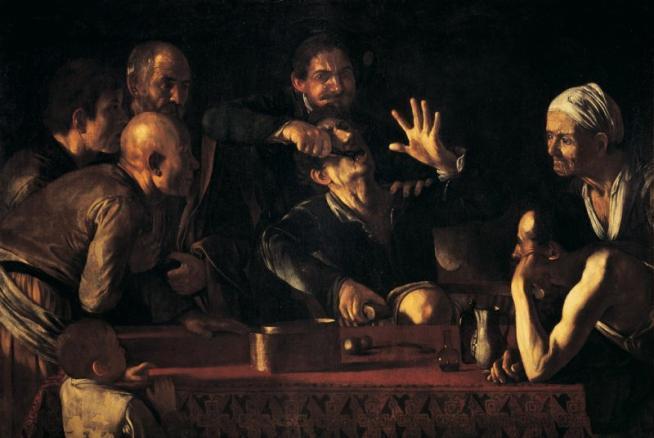 STILE E TECNICA. La grande forza dell arte del Caravaggio sta, oltre che nella rappresentazione veritiera, nell uso sapiente della luce e dell ombra.