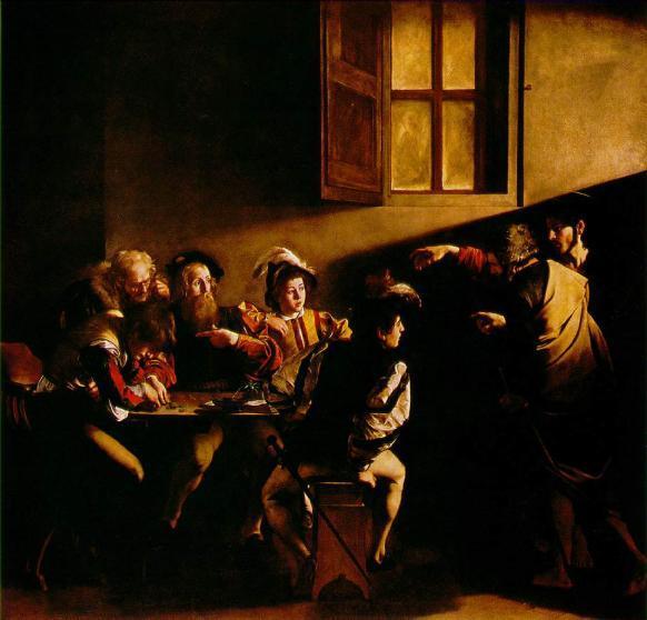 Caravaggio immagina la luce provenire da una porta che