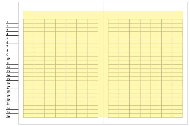 CONTROCOPERTINA ULTIMA PAGINA II DI COPERTINA II COPERTINA + I ROMANA LEADERBOARD 192x38 mm 5 colonne x modulo 0 + 1 modulo IV DI COPERTINA 270x400 mm 7 colonne x