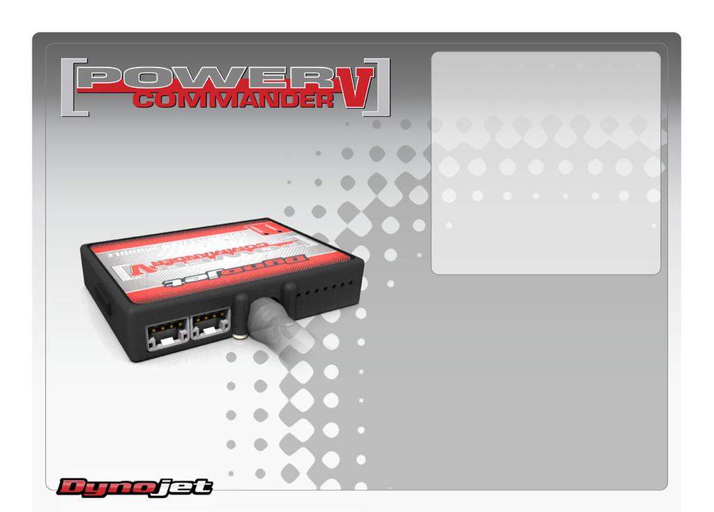 Lista delle Parti Suzuki Gsxr 750 2011 Istruzioni di Installazione 1 Power Commander 1 Cavo USB 1 CD-Rom 1 Guida Installazione 2 Adesivi Power Commander 2 Adesivi Dynojet 2 Striscia di Velcro 1