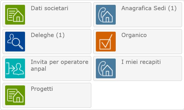 Figura 23 - Sottozioni disponibili 3.1 Dati societari La sottosezione Dati societari presenta al suo interno i seguenti dati richiesti: R.E.A.