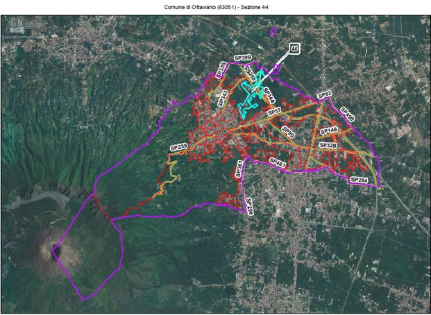 Figura 5. Mappa di inquadramento della sezione campione all interno dei limiti comunali.