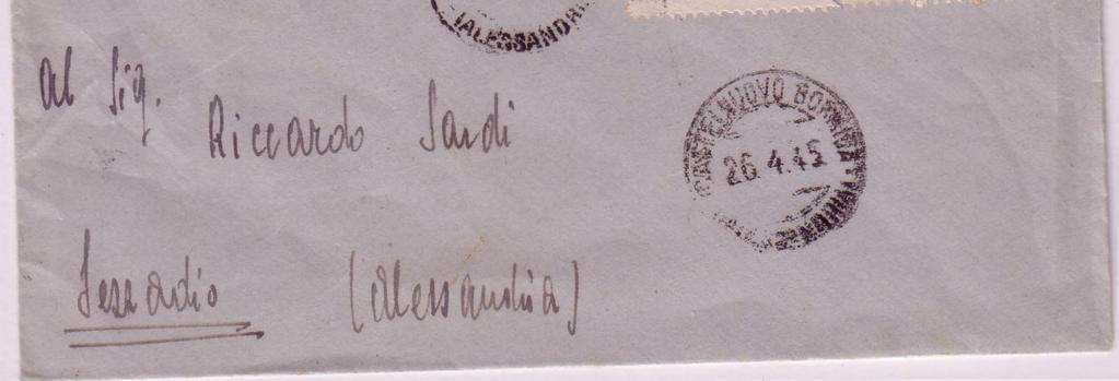 francobolli che coprono la tariffa postale da 1 lira due fanno parte della serie monumenti distrutti soprastampati e due invece