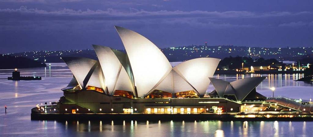 Sydney Sydney è una delle icone d Australia, luminosa e vitale, offre bellezze naturali incomparabili, come la sua baia e le moltissime spiagge come Mainly o Bondy, zone storiche e centri