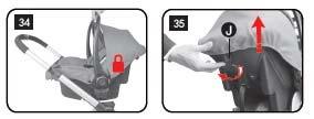 Si prega di rimuovere la cintura di sicurezza dal passeggino quando viene utilizzato come una navicella per dormire. 2.
