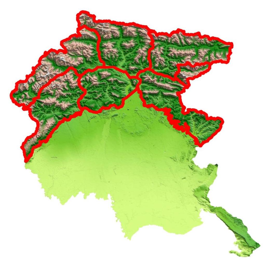 La zona più nevosa in assoluto è sicuramente il massiccio del Monte Canin Le Alpi Giulie nel complesso hanno un ottimo innevamento paragonabile a quello di alcune microaree quali es.