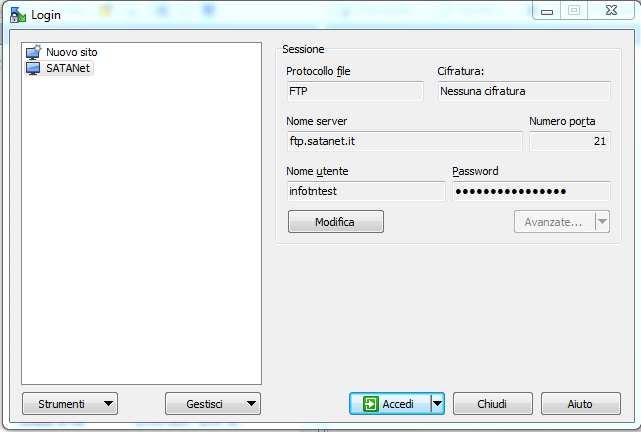 CONFIGURAZIONE Per configurare il sistema, accedere a WinSCP, cliccando sulla relativa icona.