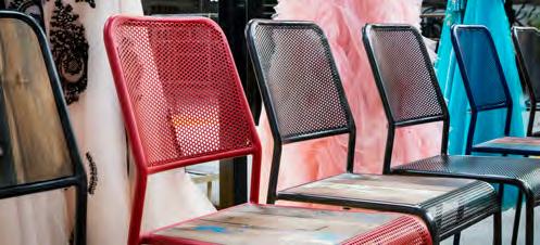 red, all perforated KLEO34CRE 46 x 49 x 112 cm Kleo high chair light blue, all perforated KLEO34CLB 46 x 49 x