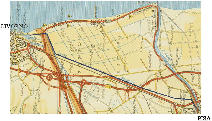 IL CANALE DEI NAVICELLI E LA DARSENA PISANA Lunghezza (m) Larghezza (m) Profondità (m) CANALE 17.