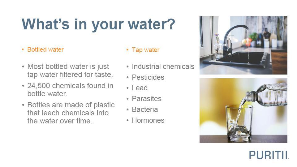Cosa c è nella tua acqua?