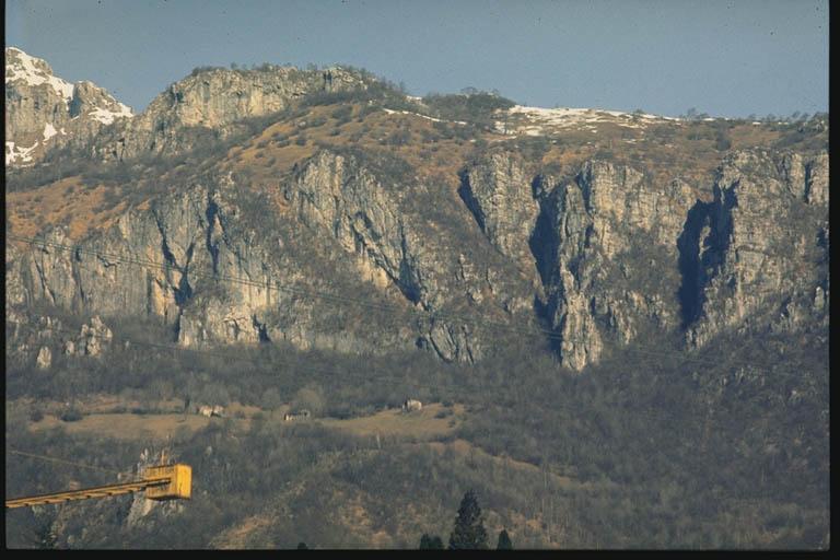 dolomie grigio-chiare della Dolomia a Conchodon.