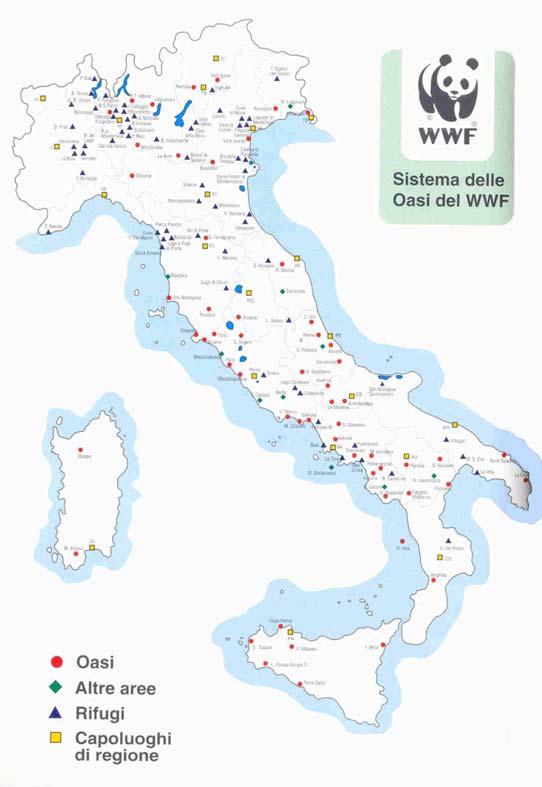 Le Oasi WWF 114 : 42 in gestione alla Soc.