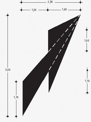 dipavimentazione Simbolo passaggio a livello sulla pavimentazione Freccia di rientro