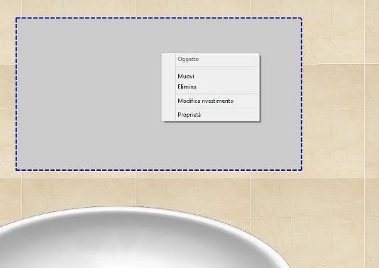 Capitolo 4 Rivestimenti Facendo click con il pulsante destro del mouse all interno della nicchia, seleziona il comando Parete/Pavimento/Superficie 2D.