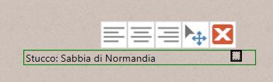 Completano la Toolbar del controllo testo il pulsante per muovere il testo all interno del foglio di lavoro, e quello che consente di eliminarlo.