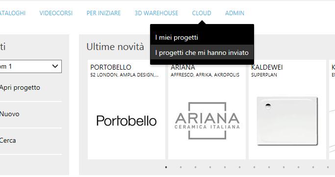 Inviare il progetto al disegnatore DomuS3D All interno della finestra di proprietà del progetto, con il comando Condividi progetto con DomuS3D puoi inviare la mappatura ad un progettista DomuS3D