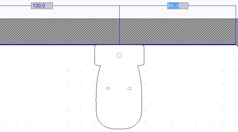 Capitolo 3 Elementi di arredo Posizionamento di oggetti in planimetria Il posizionamento di un oggetto 3D nella planimetria del progetto è facile quanto quello di una porta.