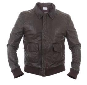 Men s and Women s Bomber in calfskin leather and with inner liner in printed cotton.
