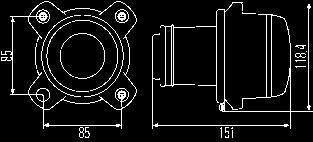 Faro anabbagliante allo xeno D2 S 1BL 008 194-007 Guida a sinistra, D2 S 1LL 008 194-037 D2 S, versione USA 1BL 008 194-047 Omologazione 917 (H7) 143 (H9) Faro anabbagliante alogeno H7, guida a