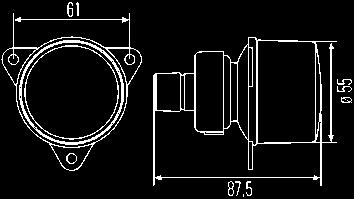 viti di fissaggio M5 12 V 2PF 001 259-631 Pezzo intermedio per il montaggio a sbalzo per inclinazioni di 45 8HG 002 247-001 (da