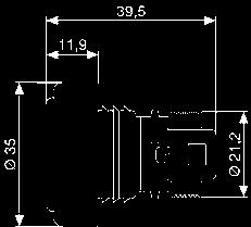 circolare cromata per il montaggio a sbalzo 8XU 008 405-031 b) Luce di posizione realizzata nella tecnologia LED per il montaggio a