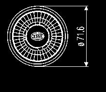 Luci Premium 60 mm Omologazione con lente trasparente ECE SAE (USA) Indicatore di direzione