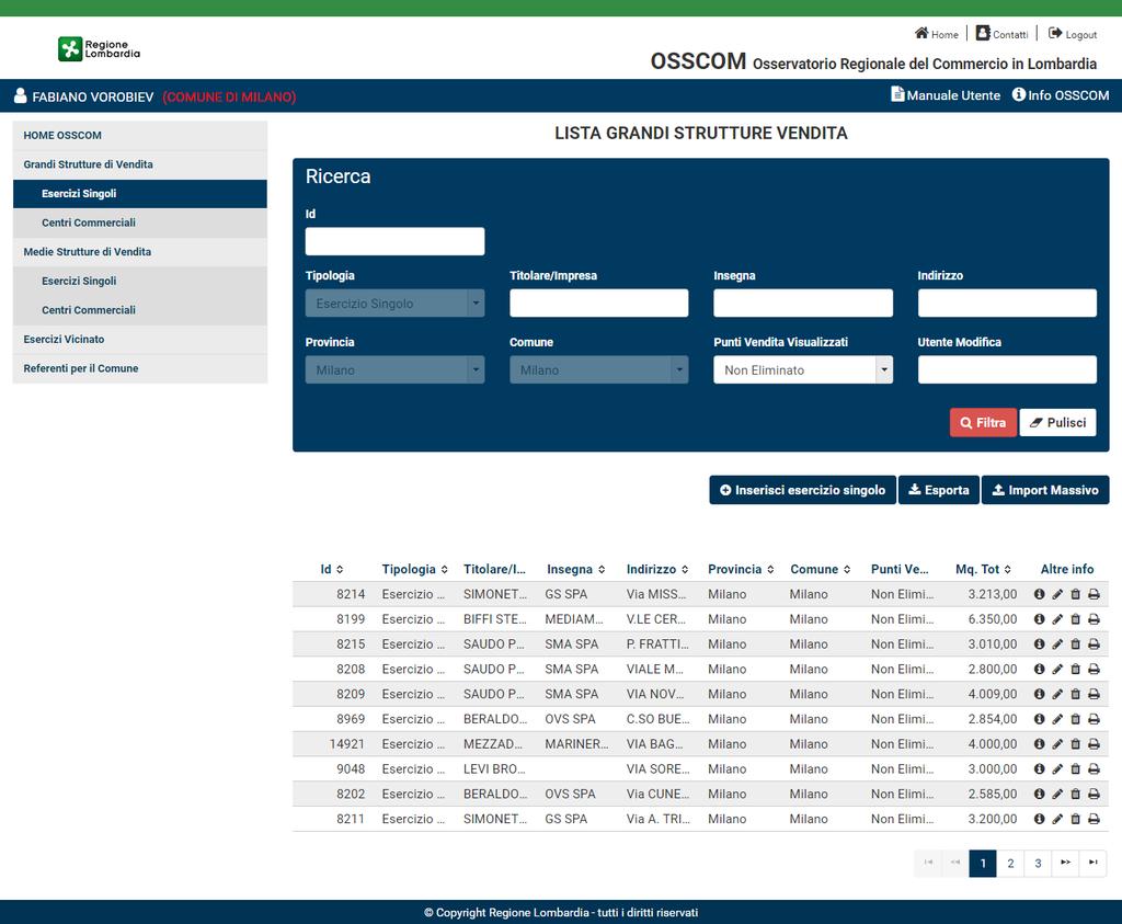 Figura 6 GSV - Lista