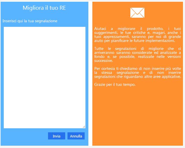 uscire senza variare nulla cliccare sul pulsante Annulla. Migliora il tuo RE Inserimento Segnalazione prodotto.