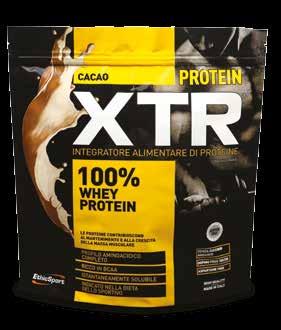 PROTEIN XTR INTEGRATORE ALIMENTARE DI PROTEINE EXTRA PURE WHEY PROTEIN PER UN INTENSO SFORZO MUSCOLARE - UNA MISCELA BILANCIATA DI WPI E WPC PER UN RILASCIO MODULATO - PROFILO AMINOACIDICO COMPLETO,