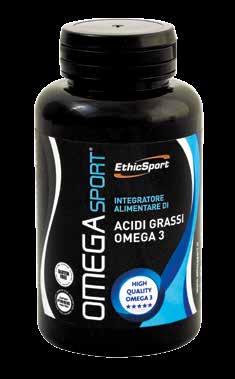 OMEGASPORT INTEGRATORE ALIMENTARE DI ACIDI GRASSI OMEGA 3 OMEGA 3 DI ELEVATA QUALITA E PUREZZA - ELEVATA CONCENTRAZIONE DI EPA E DHA (43/28) - CAPSULE DA 1G CON IL 95% DI OMEGA 3 EE - ASSENZA DI