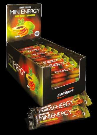 MINI ENERGY PAPAYA LINEA TECNICA MINI BARRETTA ENERGETICA A BASE DI FRUTTA ADATTA PER LO SPORTIVO FAME IN GARA O IN ALLENAMENTO - GLUTEN FREE - DIGERIBILITÀ OTTIMA - GUSTO NATURALE E GRADEVOLE -