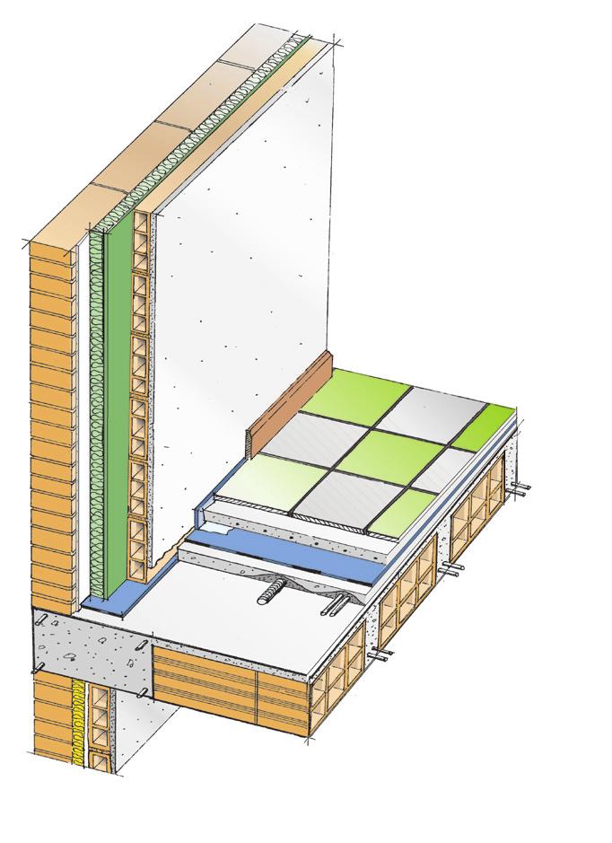 ISOLAMENTO ACUSTICO DELLE PARETI ESTERNE DAI RUMORI AEREI NEI FABBRICATI DI NUOVA COSTRUZIONE 3. Intonacatura antipioggia 2. FONOPLAST 3. Intonacatura antipioggia 2. FONOPLAST 4.