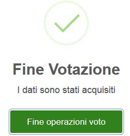 ATTENZIONE: Per il Collegio dei Revisori è possibile una sola preferenza Completate le operazioni, il sistema