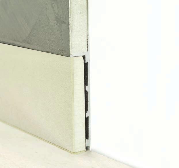 plano BFW Il profilo BFW è un profilo che consente agli utilizzatori di pareti in cartongesso di realizzare un filo muro con lo stesso materiale (ceramica o legno) utilizzato per la pavimentazione.