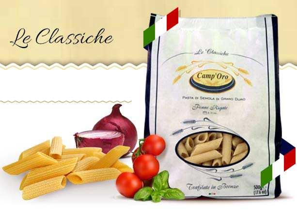 PASTA PENNE RIGATE INGREDIENTI: Grano duro e acqua