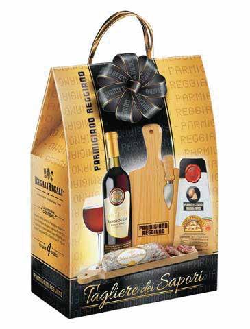 19,49 Tagliere dei Sapori 22,87 Gran Gourmet Elegante shopper Tagliere dei Sapori Bottiglia Sangiovese IGT La Corte Antica 11 750 ml Tagliere e coltello a marchio Parmigiano Reggiano Trancio di