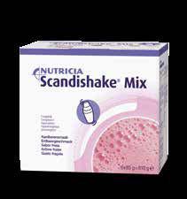 pagina 36 Scandishake Mix Composizione 85 g in 240 ml di latte* Valore energetico fis. variante fragola 2.460 kj (588 kcal) variante vaniglia 2.460 kj (587 kcal) variante cioccolato 2.