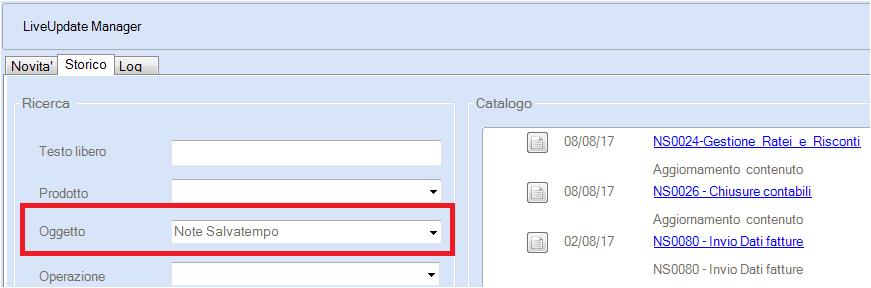 Visibilità Pubblicazioni in Bpoint DS versione grafica Normativa - Prassi Manuali Nota Salvatempo 0042 Integrativa/Correttiva Redditi PF da