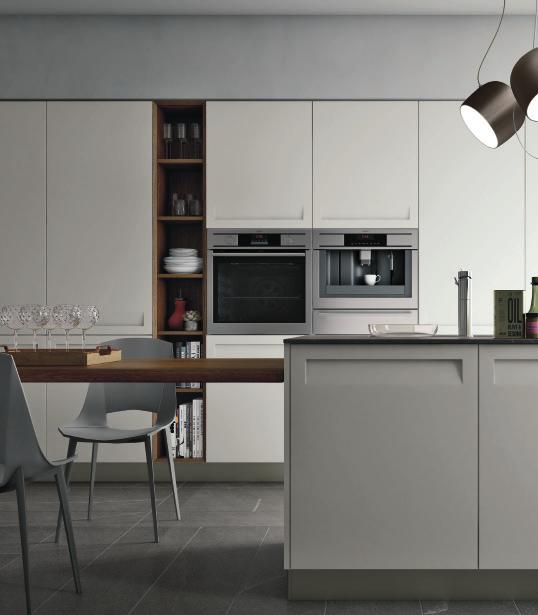 [ REWIND DESIGN SOLUTION 01 ] render in elaborazione LA CUCINA-LIVING LA CUCINA-LIVING Una cucina aperta sul living perfetta per chi desidera avere una zona giorno open space, un tutt uno di