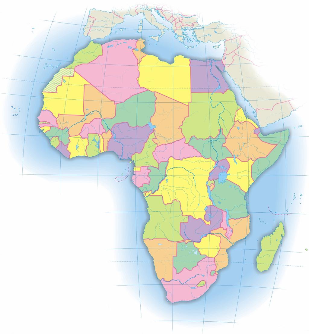 Africa - Carta politica muta 2