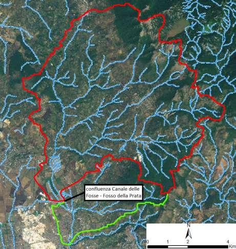 Fosso della Prata 1/4 MIKE 11 FINALITÀ Stima dell impatto dell apporto liquido dal Canale delle Fosse sulla pericolosità idraulica del Fosso della Prata ATTIVITÀ Analisi idrologica per