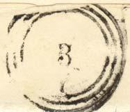 856, diretta a Lonigo, affrancata per il porto semplice per la prima distanza, mediante una marca da bollo da 15 centesimi verde e nero, stampa della cifra e del valore in
