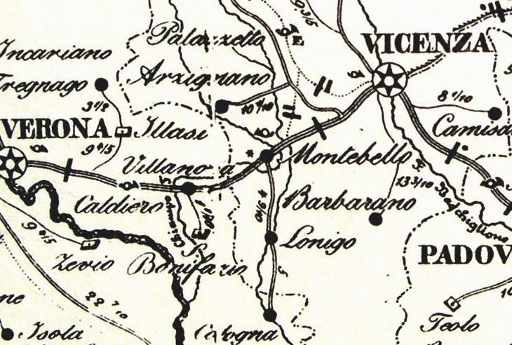 LONIGO Di antiche origini (1807), l ufficio postale di Lonigo, situato a sud della direttrice Milano-Venezia e collegato in un primo momento al nodo postale di Vicenza, ha avuto un servizio postale